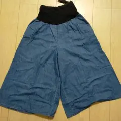 値下げ!!マタニティズボン　L　ジーンズ　ワイドパンツ　春夏