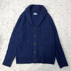 ショールカラーカーディガン