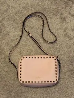 VALENTINO GARAVANI ロックスタッズ ショルダーバッグ ピンクのサムネイル