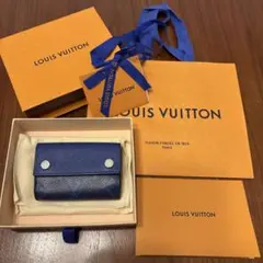ルイヴィトン　LOUIS VUITTON 三つ折り財布　ブルー