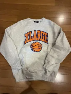 【新品】XLARGE バスケットボール スウェットグレー