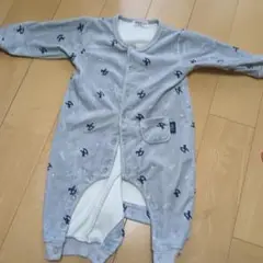 グレー フリースロンパース 60から70