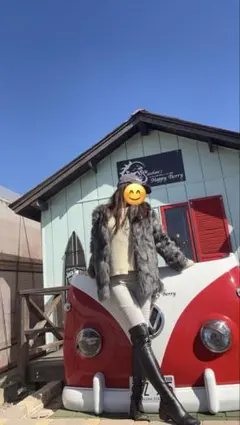 フェイクファーコートカラー