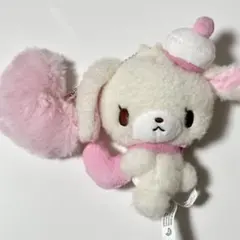 シュガーバニーズ　ふわふわハート　しろうさ　マスコット ぬいぐるみ