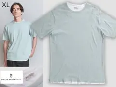 定価8.8千円 ユナイテッドアローズ ニット Tシャツ XL ライトグリーン