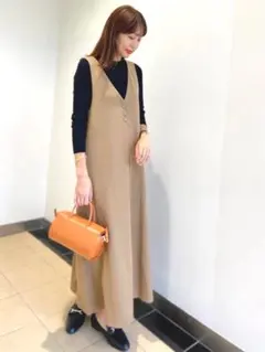 NANO universe Vネックジャンパースカート