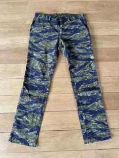 お得な2本セット nano-universe カモ 迷彩柄スリムフィットパンツ