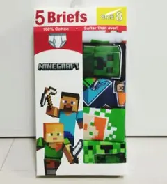 【日本未発売】マインクラフト ブリーフ 5枚セット　身長130cm