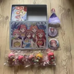 五等分の花嫁　アクリルスタンド　缶バッジ、カステラ缶、ラバーマスコットセット