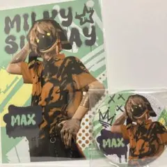 ミルキーサブウェイ　マックス　東武百貨店　POPUP 缶バッジ　特典ブロマイド②