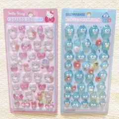 ボンボンドロップシール キティ ハンギョドン 2枚 ぷくぷくシール