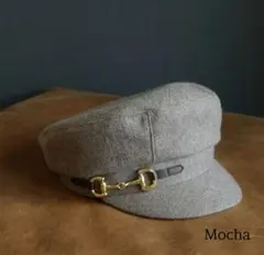 【新品未使用♪】CA4LA　モカ　キャスケット　ゴールド金具