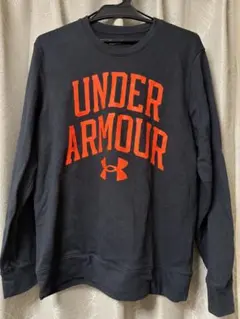 UNDER ARMOUR トレーナー L ブラック/オレンジ