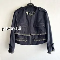 【未使用】justcavalliレザージャケット　サイズL ジャストカヴァリ春物 Yahoo!オークション -「just cavalli(ジャスト カヴァリ
