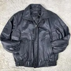 本革 レザー フライトジャケット ライダースジャケット A-2 羊革 Lsize