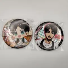 進撃の巨人 じゅうじゅうカルビ 缶バッジ リヴァイ2つセット - メルカリ