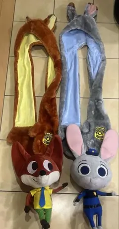 ジュディーとニック ファンキャップマフラー＆ぬいぐるみセット