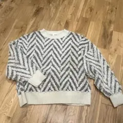 BEAMS HEART ジグザグニットセーター 長袖