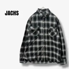 y01926 ジャックス　チェック柄　ヘビーフランネルシャツ　アメカジ