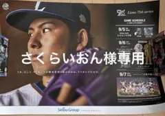 【⭐︎レア⭐︎】非売品 埼玉西武ライオンズ ポスター B3サイズ 3枚セット