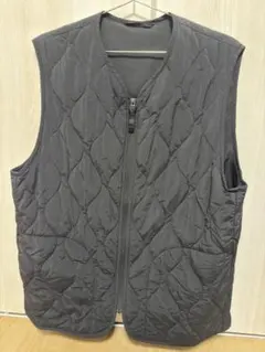 GU 黒 キルティングベスト　Lサイズ(メンズ)