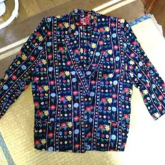 Double 花柄ジャケット 七分袖 コットン100% 日本製