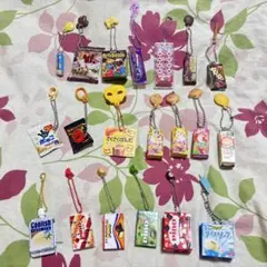 お菓子ミニチュアストラップ ガチャガチャ20個セット