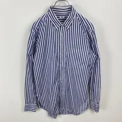 訳あり UNIQLO エクストラファインコットンブロードストライプシャツ BD