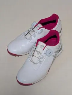 ASICS ゴルフシューズ 女性用 ホワイト/ピンク