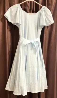 水色ワンピース　10歳　子供用