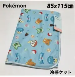 Pokémon 冷感ケット　85x115㎝　お昼寝サイズ　ブルー　接触冷感