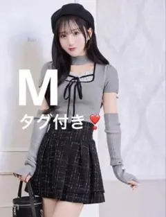 ミシェルマカロン 美脚になれる♡ツイードスカート（インナーパンツつき）Mサイズ