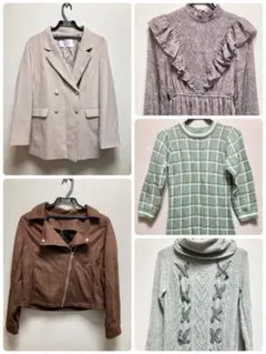 ジャケット、ワンピース5点まとめ売り(マジェスティックレゴン、dazzlin他)