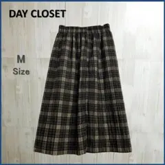 【美品】 DAY CLOSET チェック プリーツ スカート オータムカラー M