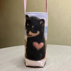 お試し価格　ホット用保冷保温ペットボトルカバー　柴犬ちゃん