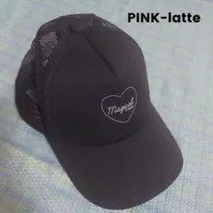【PINK- latte】 メッシュキャップ ブラックのサムネイル