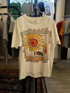 激レア 90s USA製 ヴィンテージ アートT OLDT サンフラワー 古着T