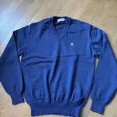 値下げ！munsing wear GrandSlam ネイビー Vネックセーター