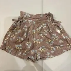 花柄 コーデュロイ ショートパンツ 90 tete a tete バースデイ