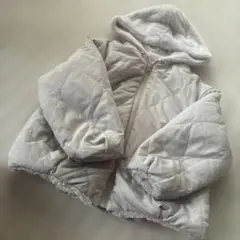 韓国子供服 リバーシブル モコモコ キルトアウター