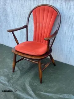 1017【ラウンジチェア】飛騨産業　キツツキ　ラウンジチェア　レアヴィンテージ◎