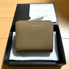 Paul Smith 二つ折り財布　アーティストストライププラー　グレージュ