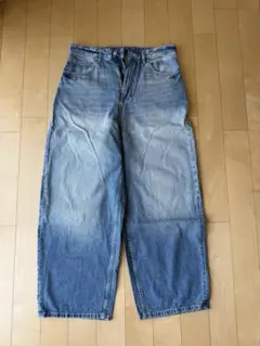 pull & bear super baggy jeans パールインディゴ