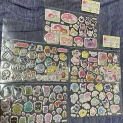 サンリオ　いちご新聞 付録　ぷくぷくなかよしシール　全5種コンプ　ぷくぷくシール