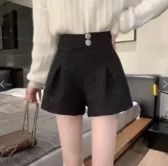 GRL ツイードビジューボタンショートパンツ［ac2219］