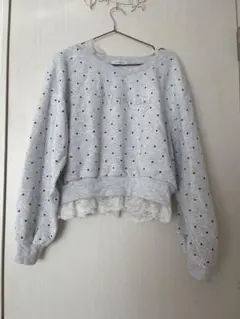 ドット柄レーストレーナー