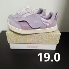 キッズ　スニーカー　19.0 　イフミー　パープル