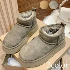 ムートンブーツもこもこあったかショート丈■ma066■