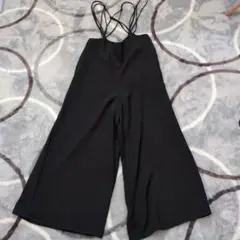 最終処分価格!!GU 黒 サロペット XXL