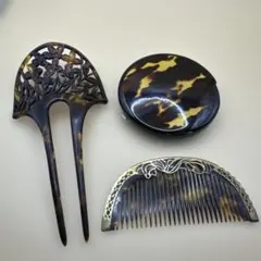 インドネシア シルバー 工芸品 銀細工 ベチャ トンコナン置物セット